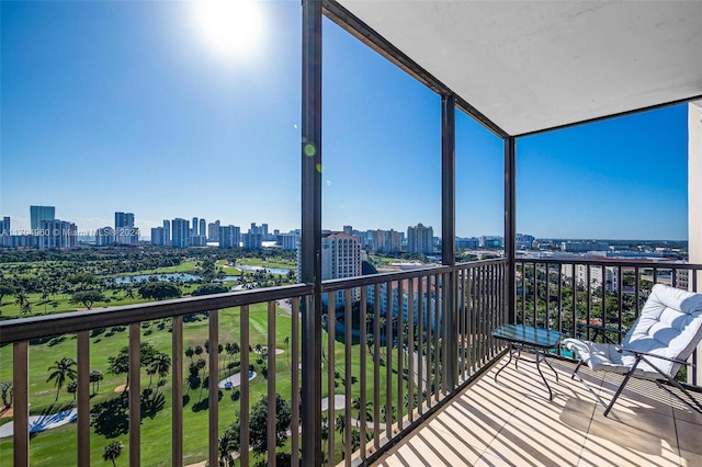 view of balcony