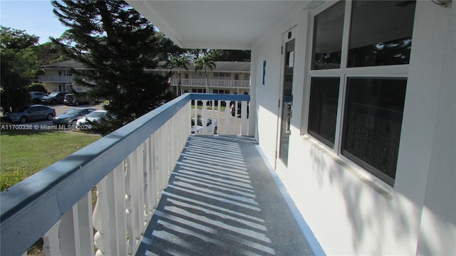 view of balcony