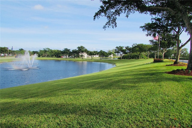 view of water feature