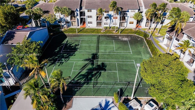 view of tennis court