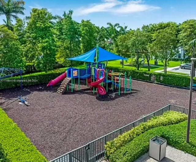 view of jungle gym