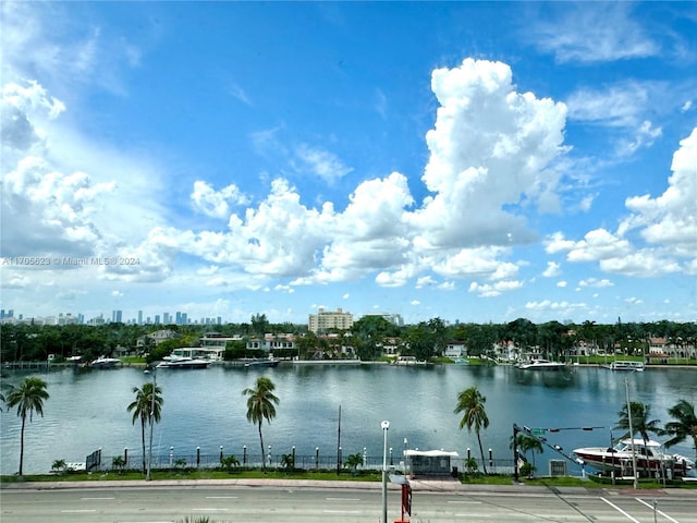 view of water feature