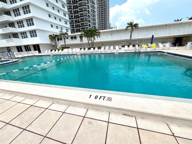 view of pool