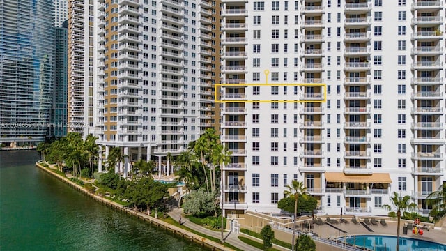 view of property featuring a water view