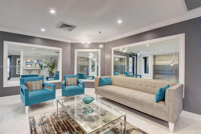 2687 N Ocean Blvd Unit 402-G, Boca Raton, FL 33431 - lobby featuring crown molding and recessed lighting