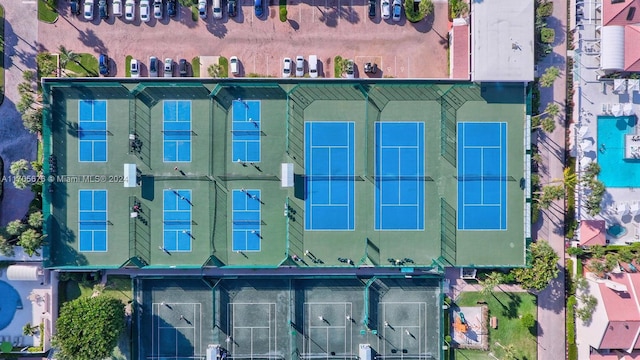 birds eye view of property