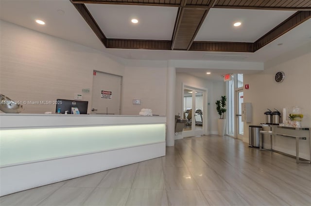 20281 E Country Club Dr Unit 2104, Aventura, FL 33180 - exercise room featuring wood finished floors and recessed lighting