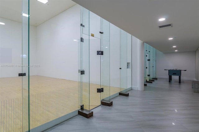 20281 E Country Club Dr Unit 2104, Aventura, FL 33180 - hallway with recessed lighting and baseboards