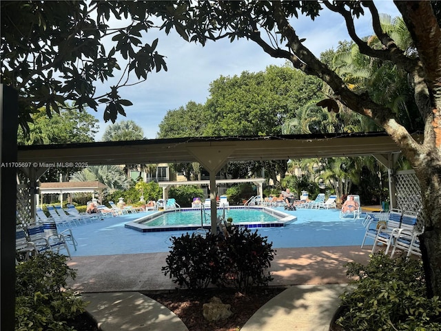 view of pool