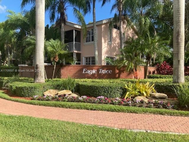 12040 N Eagle Trace Blvd N, Coral Springs, FL 33071 - view of community sign