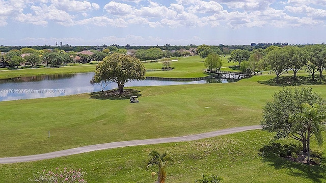 12040 N Eagle Trace Blvd N, Coral Springs, FL 33071 - view of community with a water view, golf course view, and a lawn