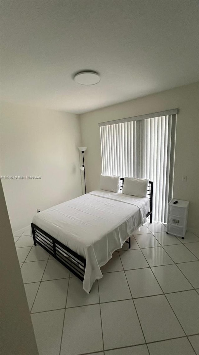 view of tiled bedroom