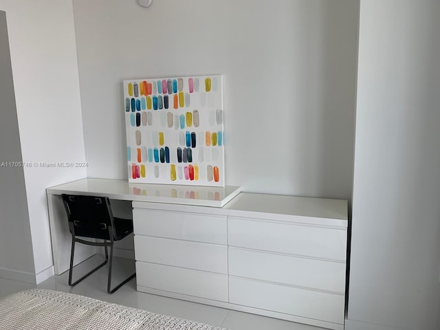 view of tiled bedroom