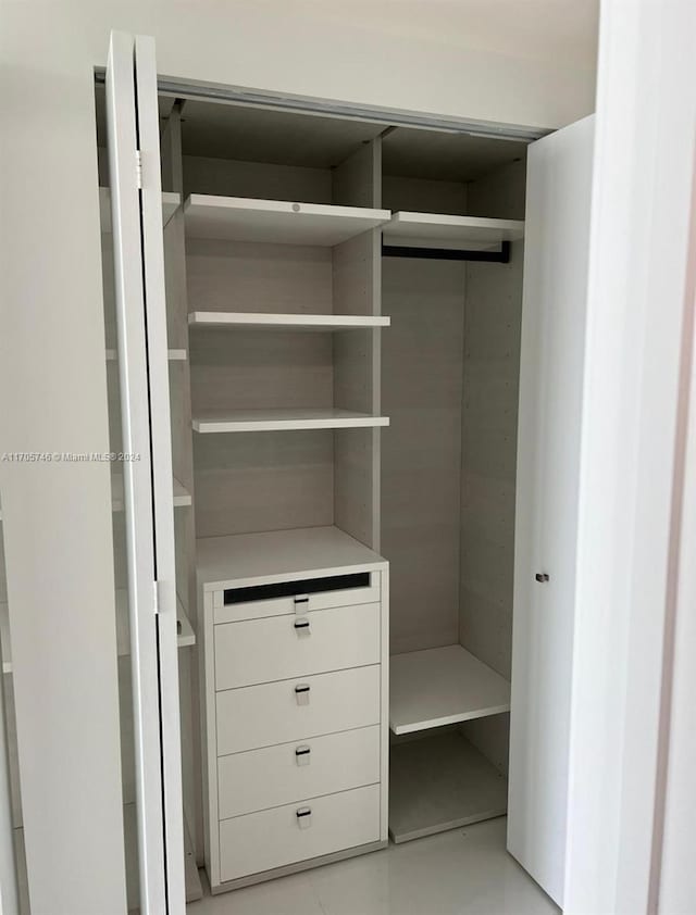 view of closet