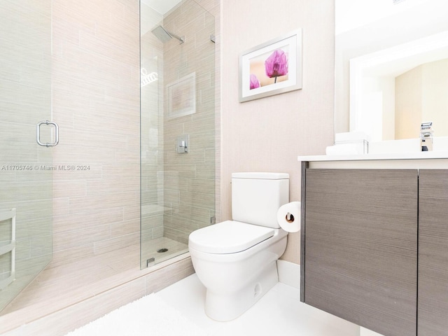 330 Sunny Isles Blvd Unit 5-2407, Sunny Isles Beach, FL 33160 - full bathroom featuring vanity and a stall shower