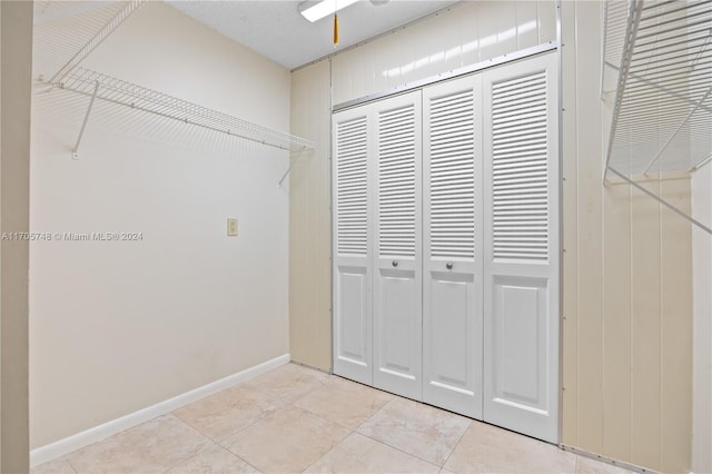 interior space with light tile patterned floors