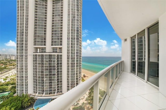 18101 Collins Ave Unit 1906, Sunny Isles Beach, FL 33160 - balcony with a water view