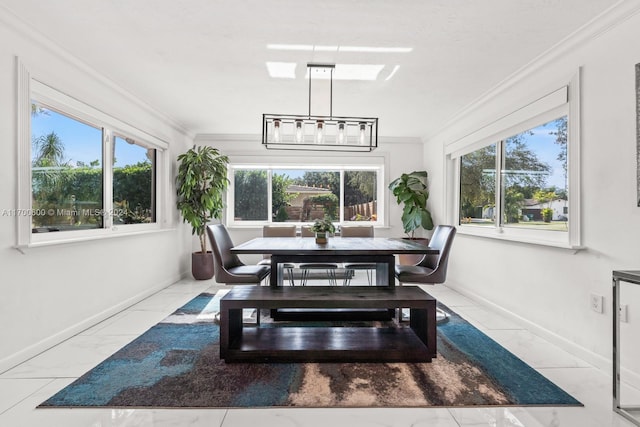 sunroom / solarium featuring a wealth of natural light