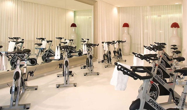 view of exercise room