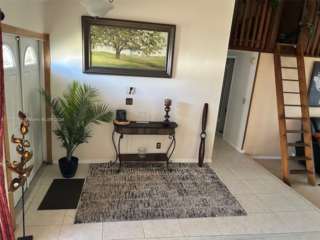 view of tiled entryway