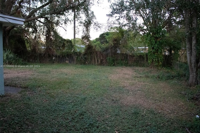 view of yard