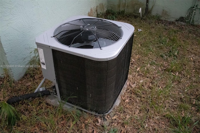 exterior details with central AC unit