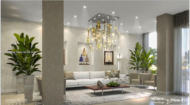 3640 Yacht Club Dr Unit 607, Aventura, FL 33180 - building lobby featuring recessed lighting