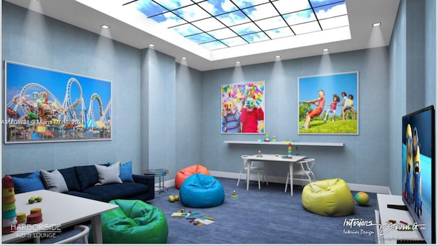 3640 Yacht Club Dr Unit 607, Aventura, FL 33180 - playroom featuring baseboards and recessed lighting