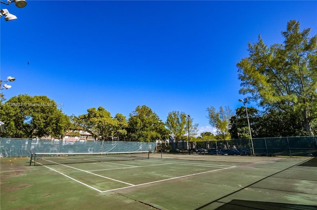 view of tennis court