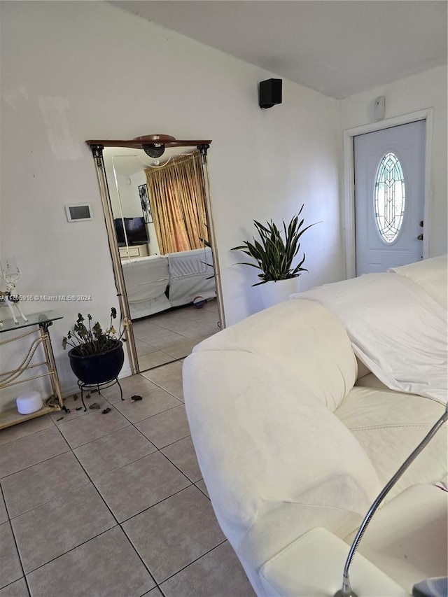 entrance foyer featuring tile patterned floors