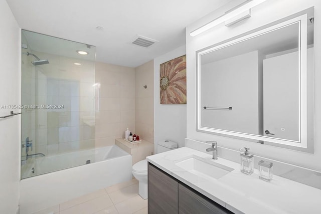 460 NE 28th St Unit 3205, Miami, FL 33137 - bathroom featuring vanity, shower / washtub combination, and tile patterned floors