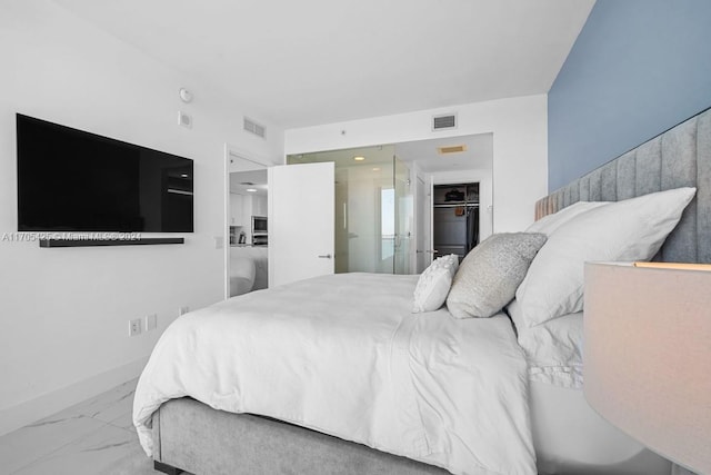 460 NE 28th St Unit 3205, Miami, FL 33137 - bedroom featuring marble finish floors