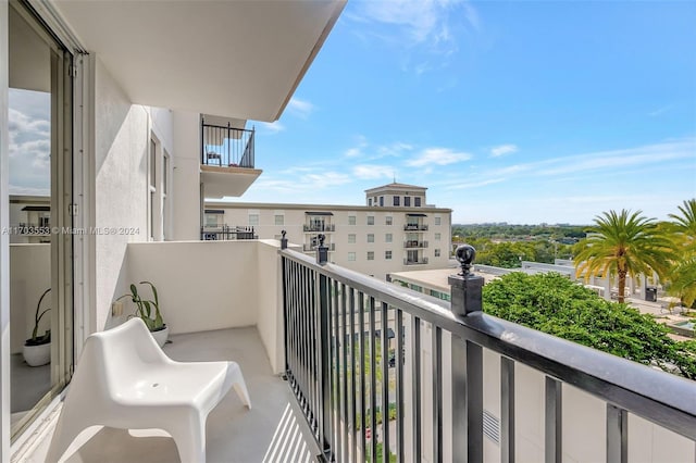 view of balcony