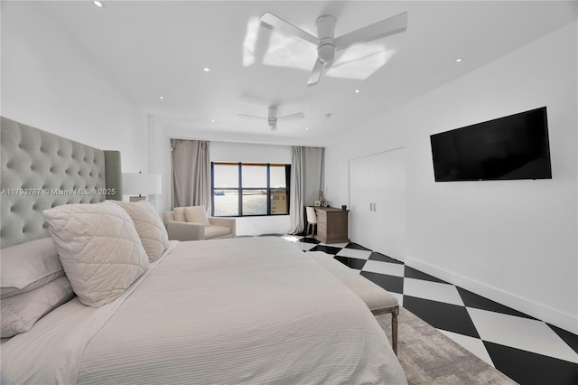 1800 NE 114th St Unit Ph05, Miami, FL 33181 - bedroom with ceiling fan