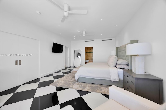 1800 NE 114th St Unit Ph05, Miami, FL 33181 - bedroom featuring ceiling fan