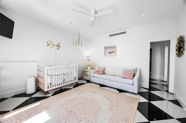1800 NE 114th St Unit Ph05, Miami, FL 33181 - bedroom with ceiling fan and a nursery area