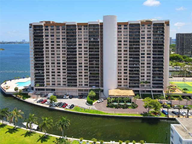 1800 NE 114th St Unit Ph05, Miami, FL 33181 - view of building exterior with a water view