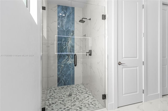 bathroom with walk in shower