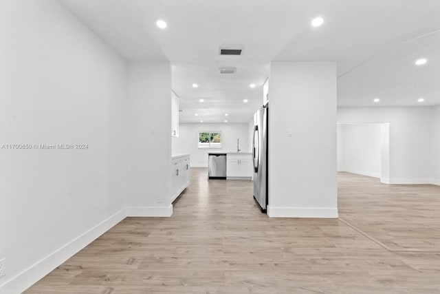 interior space featuring light hardwood / wood-style flooring