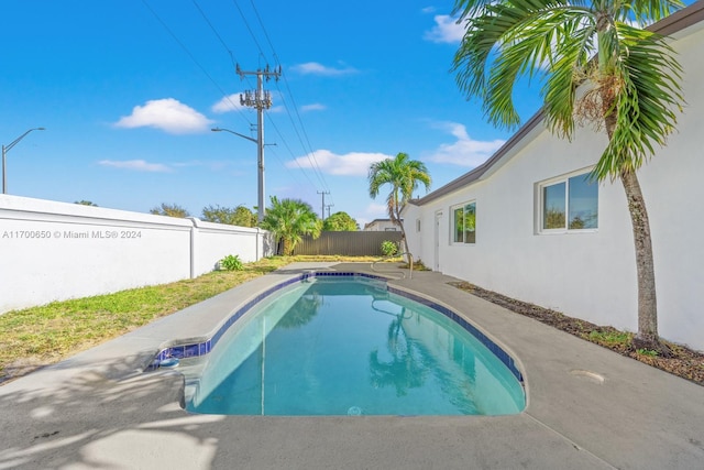 view of pool