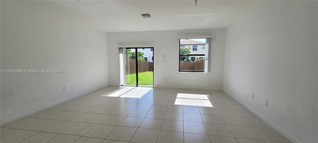 view of tiled empty room