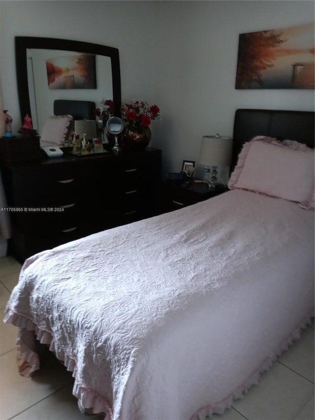 view of tiled bedroom