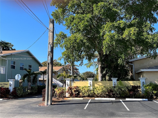 view of vehicle parking