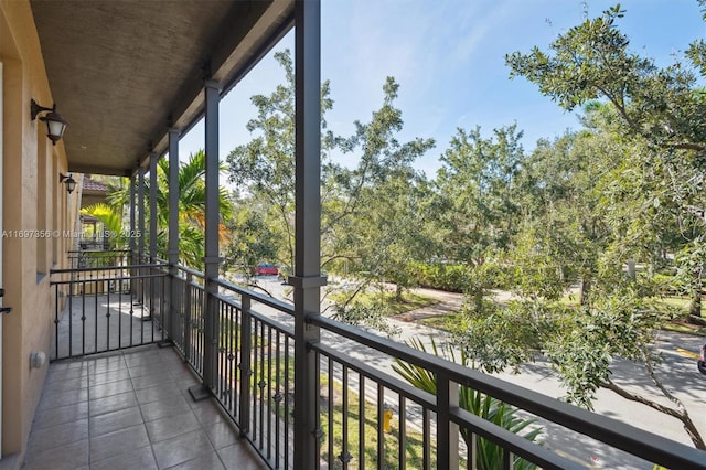 view of balcony