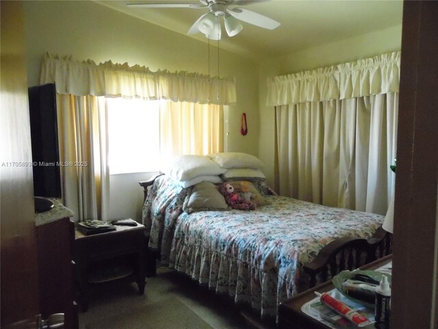 bedroom featuring carpet