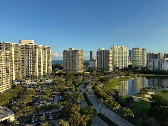 view of city featuring a water view