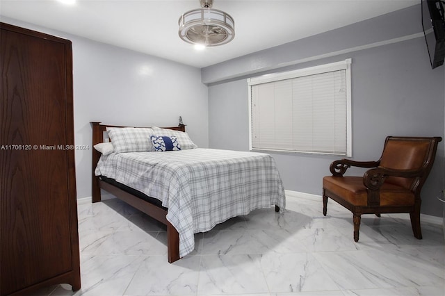 1400 SW 131st Way Unit 401Q, Pembroke Pines, FL 33027 - bedroom with light marble finish floors