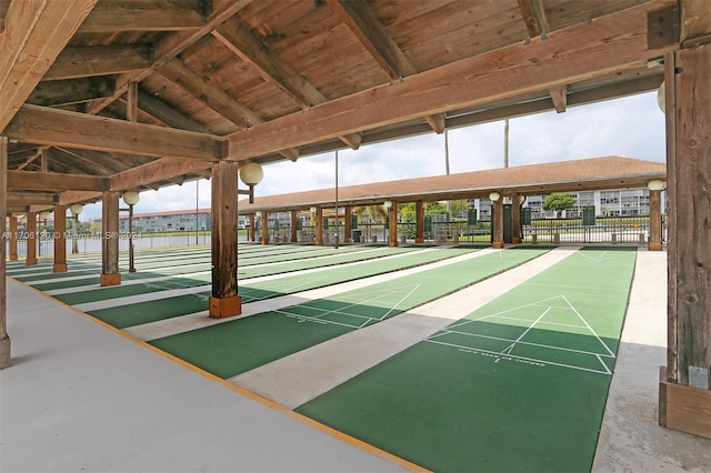 1400 SW 131st Way Unit 401Q, Pembroke Pines, FL 33027 - surrounding community featuring shuffleboard and a water view