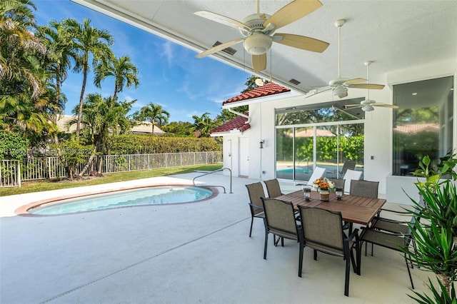 view of pool with a patio