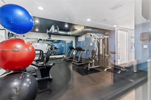 view of exercise room